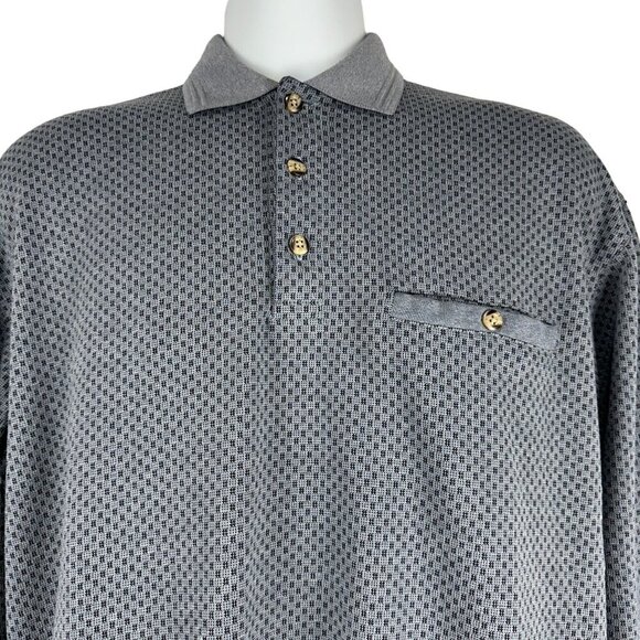 Safe Harbor Sportswear Long Sleeved Polo Shirt Size M - Picture 4 of 8